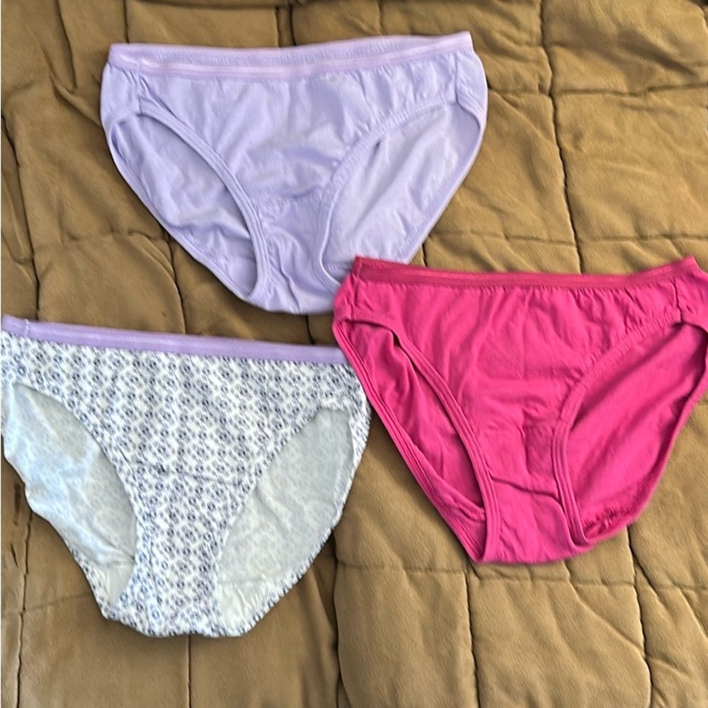 Fruit of the Loom girls Underwear Set - Pink, Purple, and White